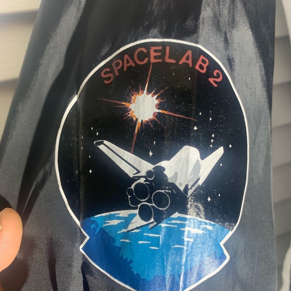 NASA Adult Medium Chemistry Size S Flags 1980 Spacelab Lightweight Hoodie Jacket - Picture 4 of 10